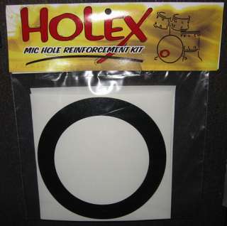 Holex 5 bass drum mic hole protector kit (Black)  
