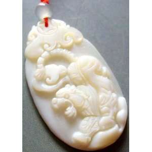  Natural Sea Shell Zodiac Tiger Amulet Pendant Everything 