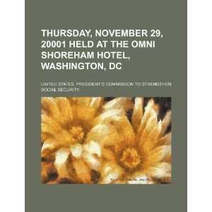   , November 29, 20001 held at the Omni Shoreham Hotel, Washington, DC