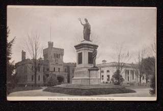 1900s Armory Soldiers Monument Post Office Fitchburg MA  