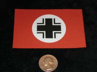   ID FLAG Baltic Cross WW2 German PANZER WWII Army MILITARY MODEL  