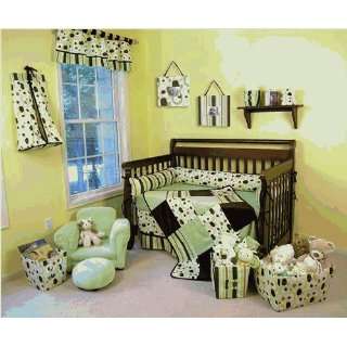   , Sage Green and Brown, Unisex Baby Girl/boy Crib bedding set: Baby