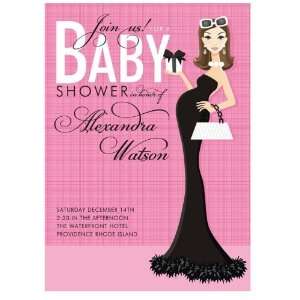  Pretty in Pink Baby Shower Invitation: Baby