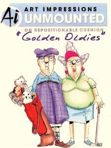   /funny/Golden Oldies/cling rubber stamp/Art Impressions/new  