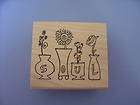 AMERICAN ART STAMP RUBBER STAMPS SOUL FLOWERS STAMP