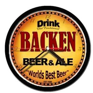  BACKEN beer and ale wall clock 