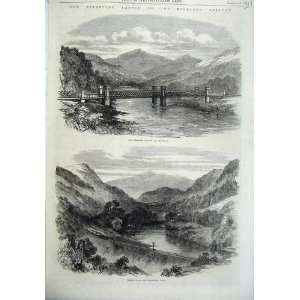  Scotland Railway 1865 Tummel Viaduct Strath Tay Train 