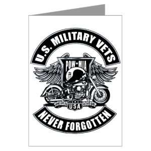  Greeting Cards (20 Pack) US Military Vets POWMIA Never 