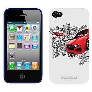  Hot Wheels red on Verizon iPhone 4 Case by Coveroo  