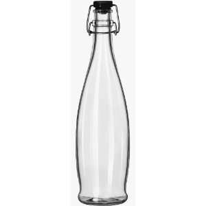   33 7/8 Oz Glass Water Bottle with Wire Bail Lid: Home & Kitchen