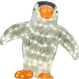  3D Molded Solar Penguin with 120 Bright White LEDs