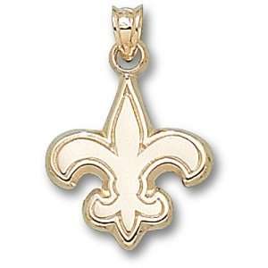  New Orleans Saints NFL Logo 5/8 Pendant (14kt): Sports 