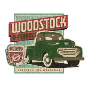  Woodstock Farm Ford Truck Wall Mural: Home & Kitchen