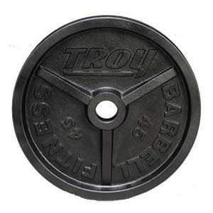  Troy Barbell PO 690 lb Black Olympic Plate Set: Sports 