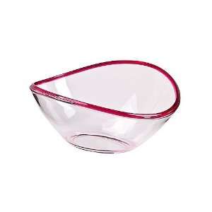  Tropix Pink Rim Oval Bowl: Kitchen & Dining