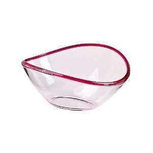  Tropix Pink Rim Oval Bowl