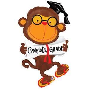   Grad Graduation Monkey 49 Balloon Mylar: Health & Personal Care