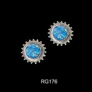  Large Round Roman Glass Earrings: Home & Kitchen