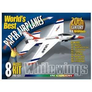   White Wings 20th Century Paper US Airplanes 8 Model Kit: Toys & Games