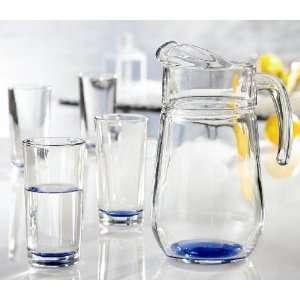 SPECTRUM 5 PC WATER SET COLORED GLASS