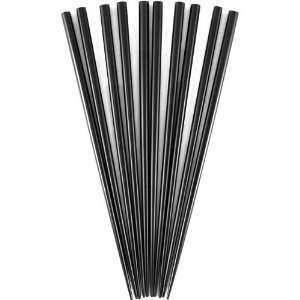  Black Bamboo Chopsticks, Set of 5