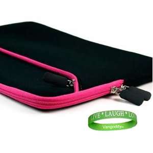  Double Woven Neoprene *Pink Trim* MacBook Sleeve with 