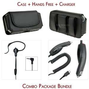  For LG enV2 VX9100 Case + Hands Free Headset Earhook + Car Charger 