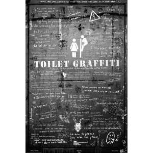  Funny Humor Laugh Toilet Graffiti PAPER POSTER measures 36 