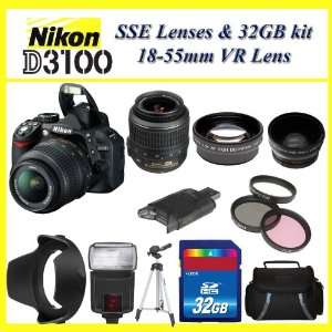  Nikon D3100 SLR Digital Camera with Nikon 18 55m F3.5 5.6g 