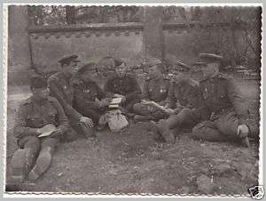 WW 2 Russian photo of soviet officers at the front  