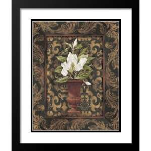   Double Matted Art 25x29 Magnolia In Antique Urn II Home & Kitchen