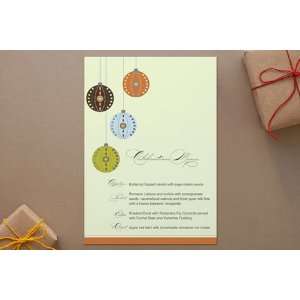  Decorative Ornaments Holiday Party Menus: Toys & Games