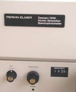 Perkin Elmer 3030 Atomic Absorption Spectrometer Zeeman  