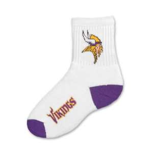   Minnesota Vikings Youth Purple NFL Logo/Name Socks