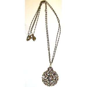 Sweet Romance Retro Bronze Jessica Bs 22 Double Chain Necklace with 