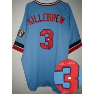  Harmon Killebrew Signed Twins Cooperstown Jersey Sports 