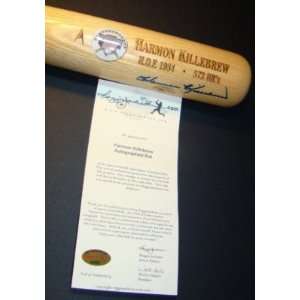 Harmon Killebrew Signed Baseball Bat   L Slugger Commorative RJ 