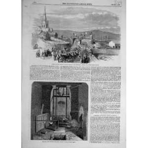  1857 Barnsley Railway Lund Hill Colliery Shaft Print