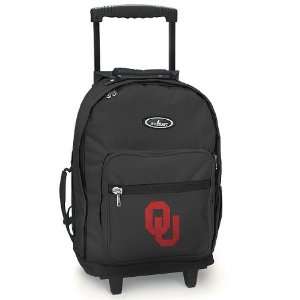  Backpack OU Logo   Wheeled Travel or School Carry On Travel Bags 