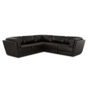  Genera Black Sectional Sofa