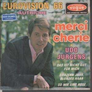   CHERIE 7 INCH (7 VINYL 45) FRENCH VOGUE 1966 UDO JURGENS Music