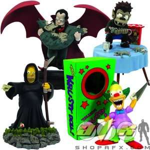  Simpsons Treehouse of Horror Bust Ups Set of 4 Toys 