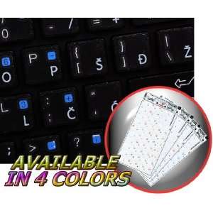  APPLE CROATIAN STICKER FOR KEYBOARD WITH WHITE LETTERING 