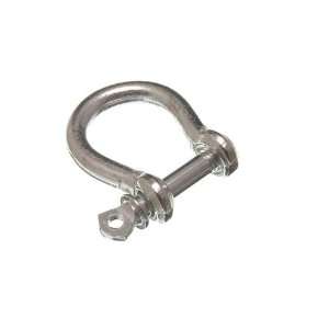 BOW SHACKLE AND PIN WIRE ROPE FASTENER 6MM 1/4 INCH BZP STEEL ( pack 