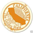 CALIFORNIA Golden State Travel Stamp sticker 4 x 4