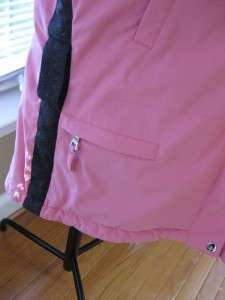 nwt AUTHIER PINK GRAY SNOW COAT SIZE 44 US 8  