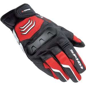  Spidi Mens Red Wake E Textile Gloves   Size  Small 