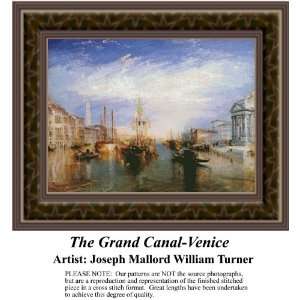  The Grand Canal Venice, Cross Stitch Pattern PDF Download 
