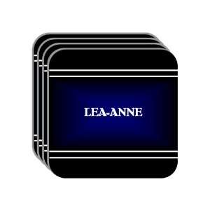   ANNE Set of 4 Mini Mousepad Coasters (black design) 