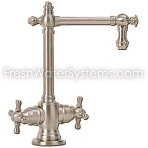Waterstone Towson 1750HC Faucets with Cross Handle   Hot/Cold   Black 